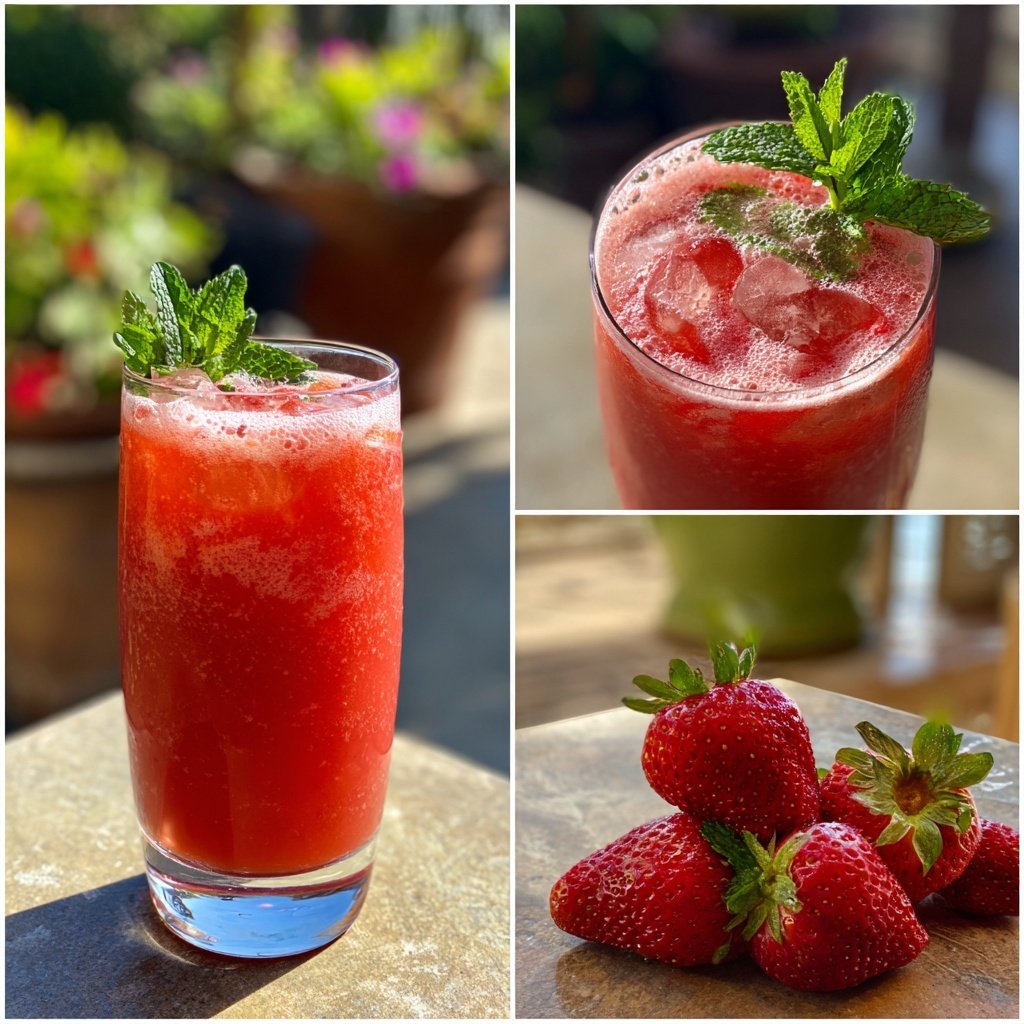 Light Strawberry Spring Drink
