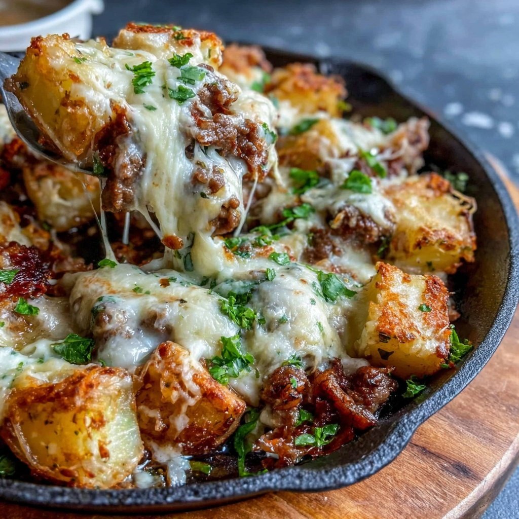 Hamburger Meat And Potato Skillet