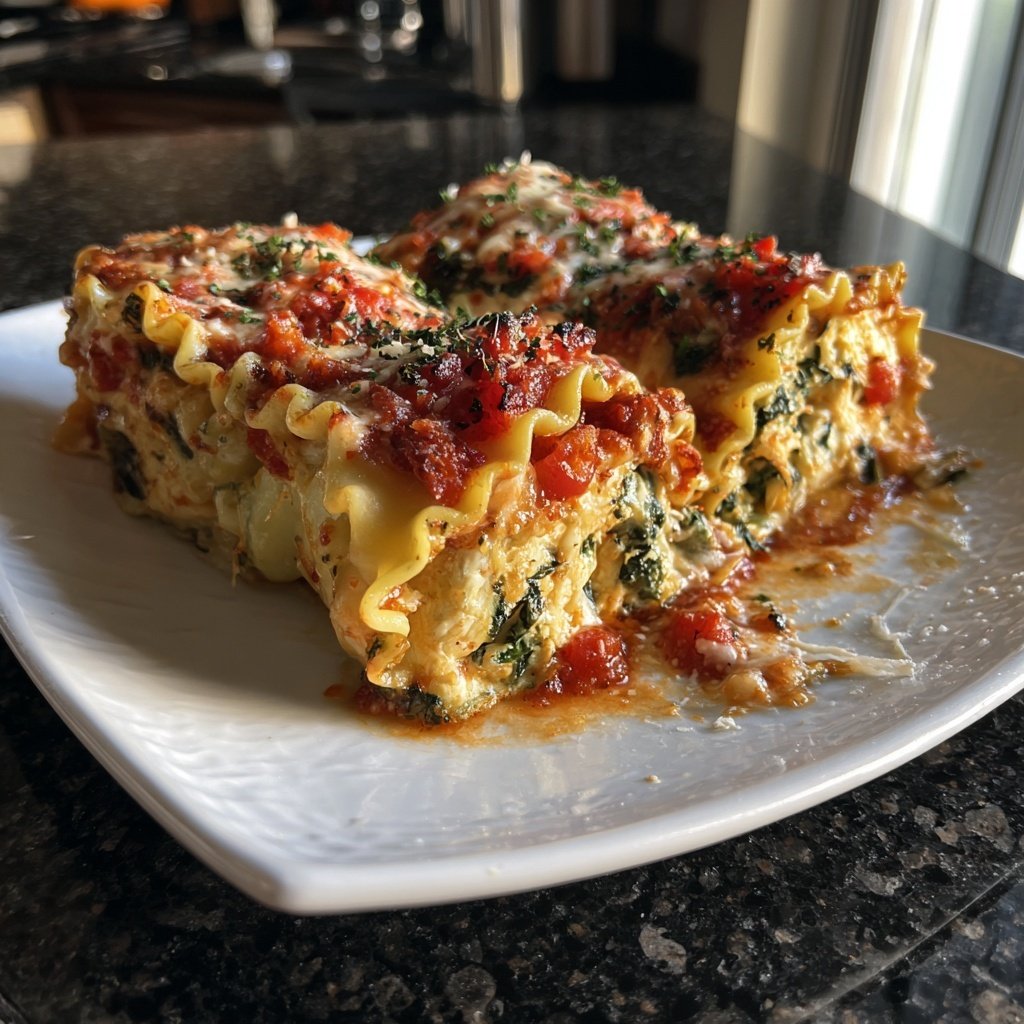 Vegetable Lasagna Roll Ups