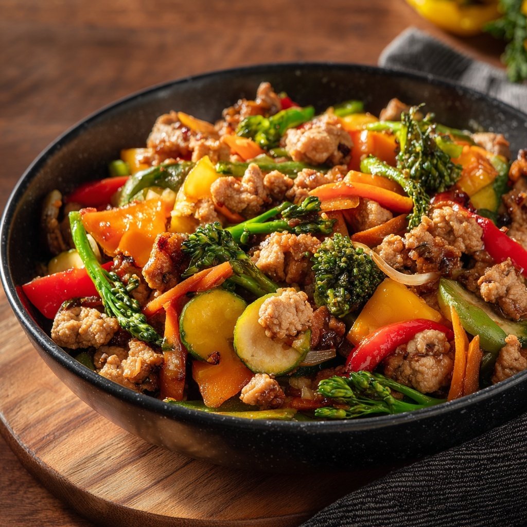 Ground Turkey And Vegetable Stir Fry