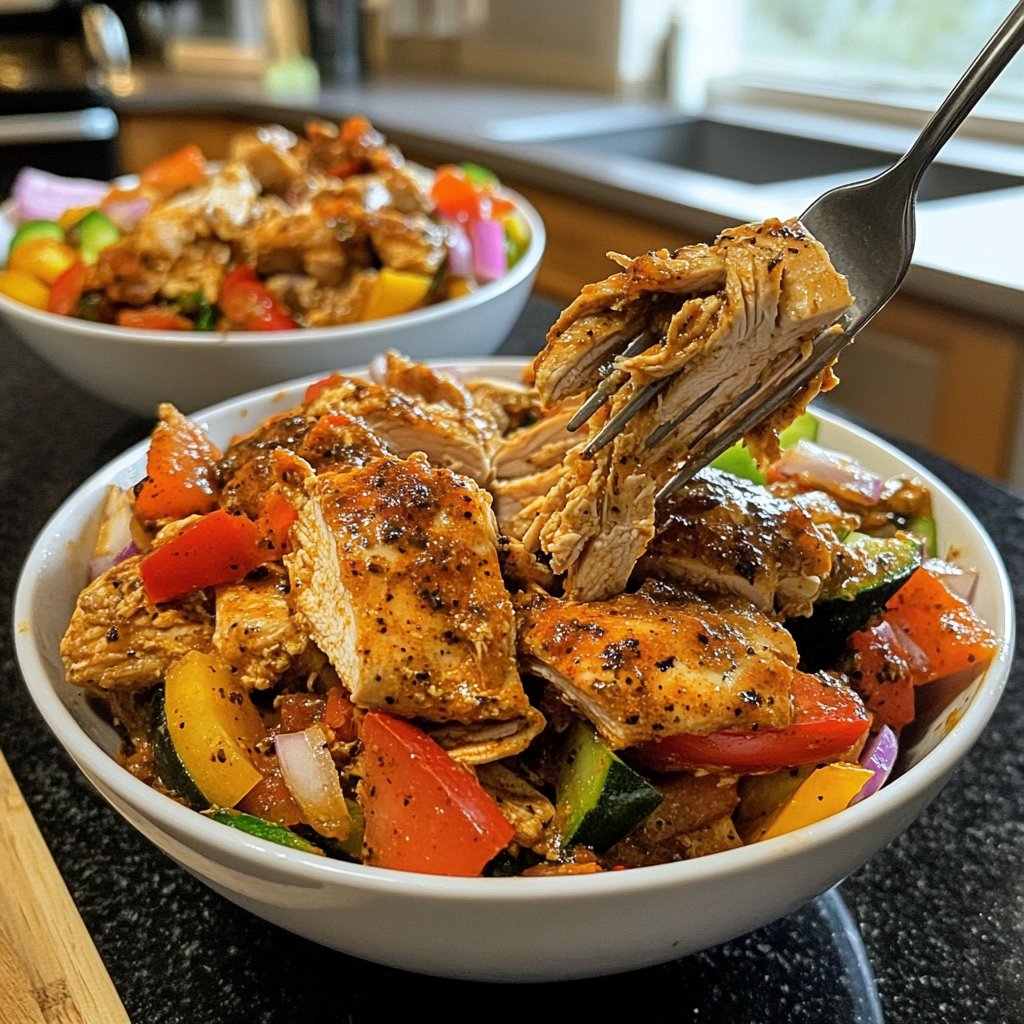 Spicy Crockpot Chicken Shawarma Bowls