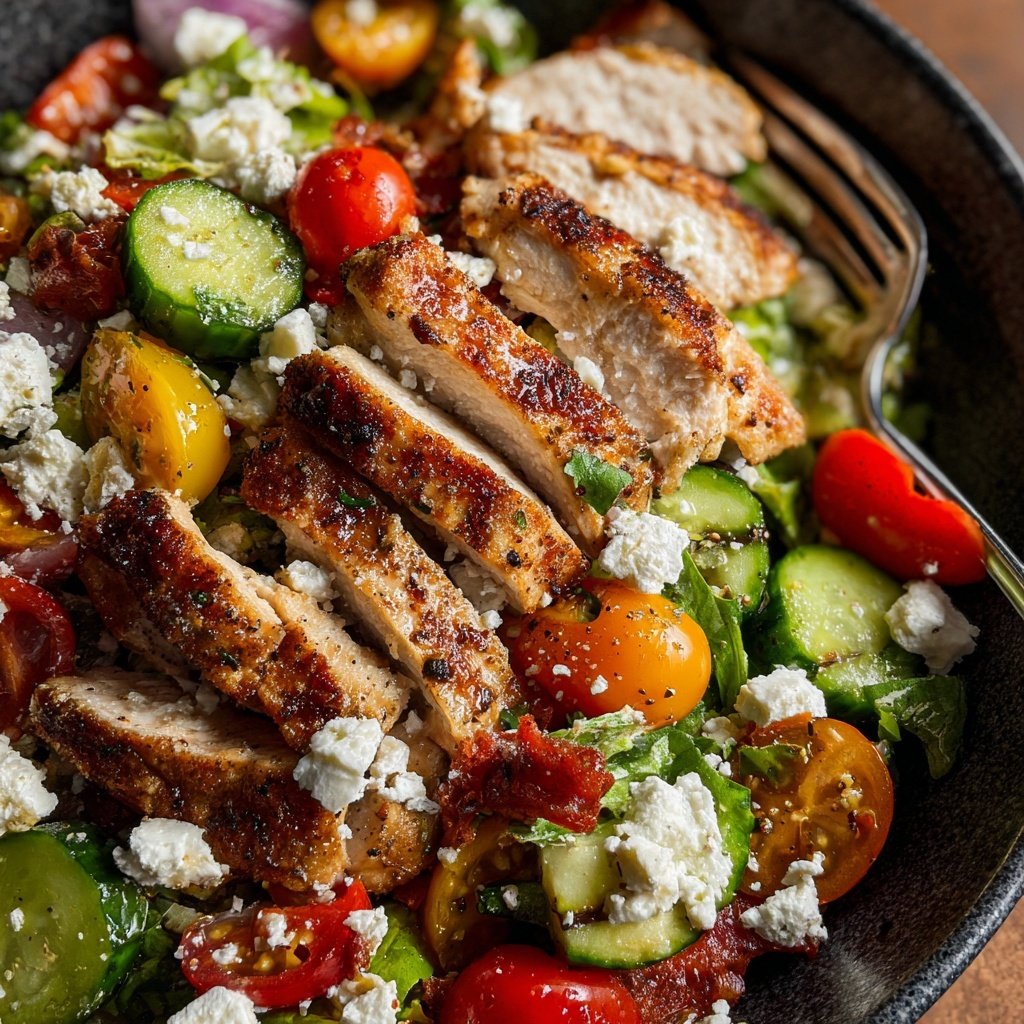 Mediterranean Grilled Chicken Salad