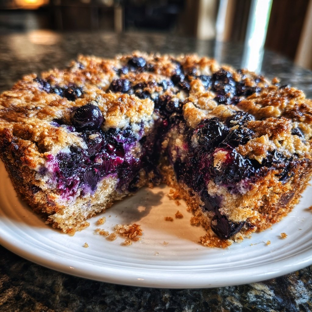 Blueberry Baked Oatmeal Breakfast