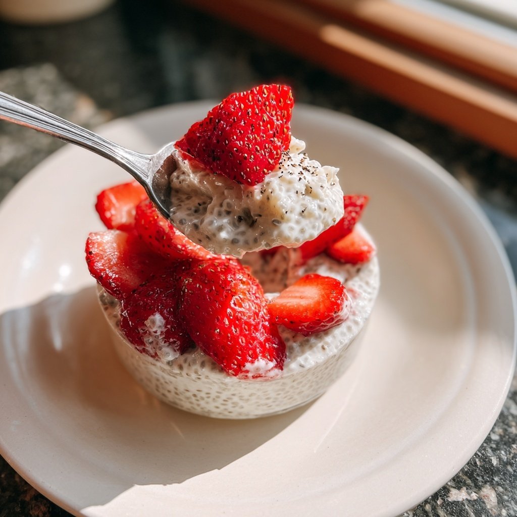 Strawberry Vanilla Chia Pudding