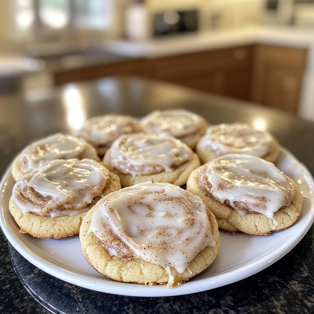 Soft and Chewy Cinnamon Roll Sugar Cookies