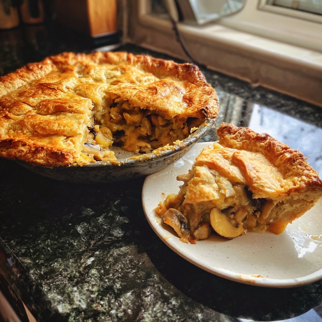 Comfort Food Beef and Mushroom Pot Pie