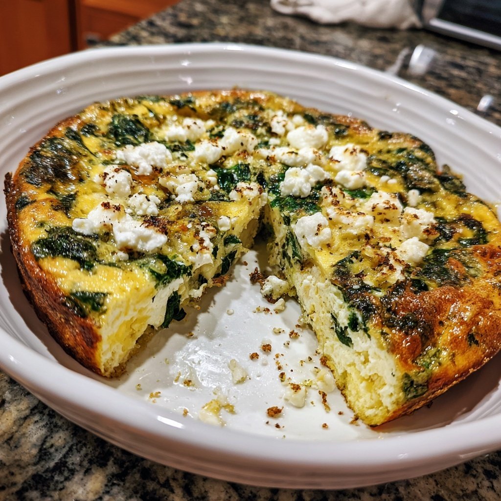 Spinach And Feta Egg Bake