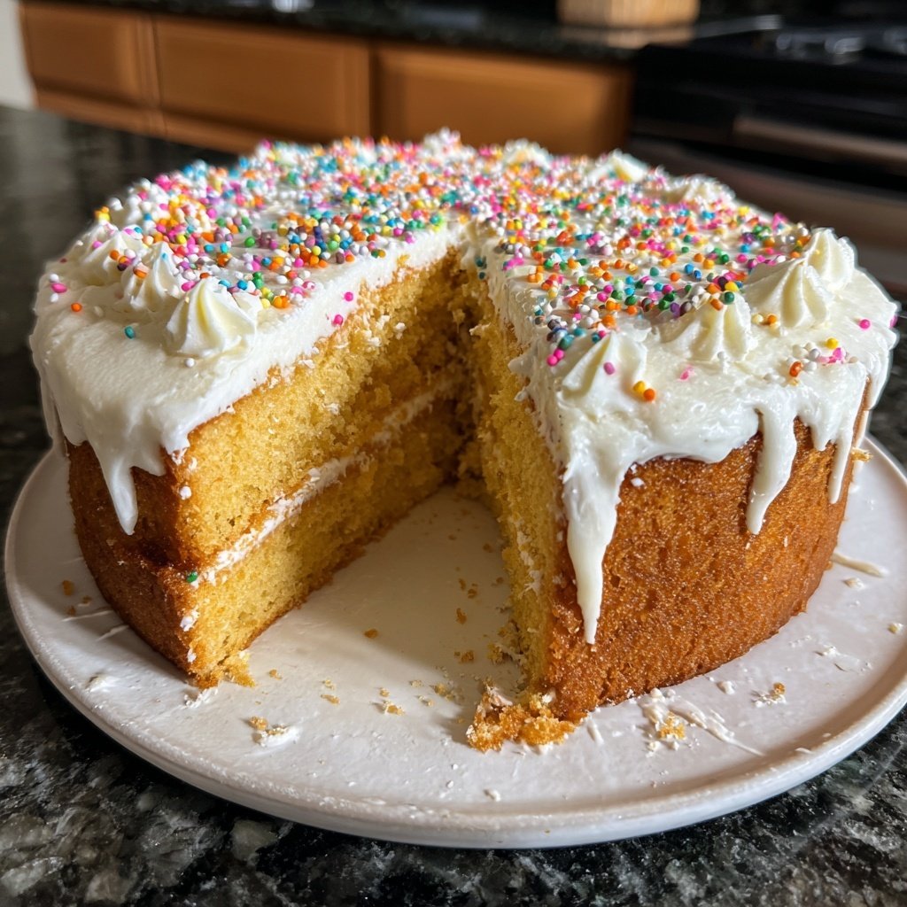 Vanilla Cake With Butter Frosting