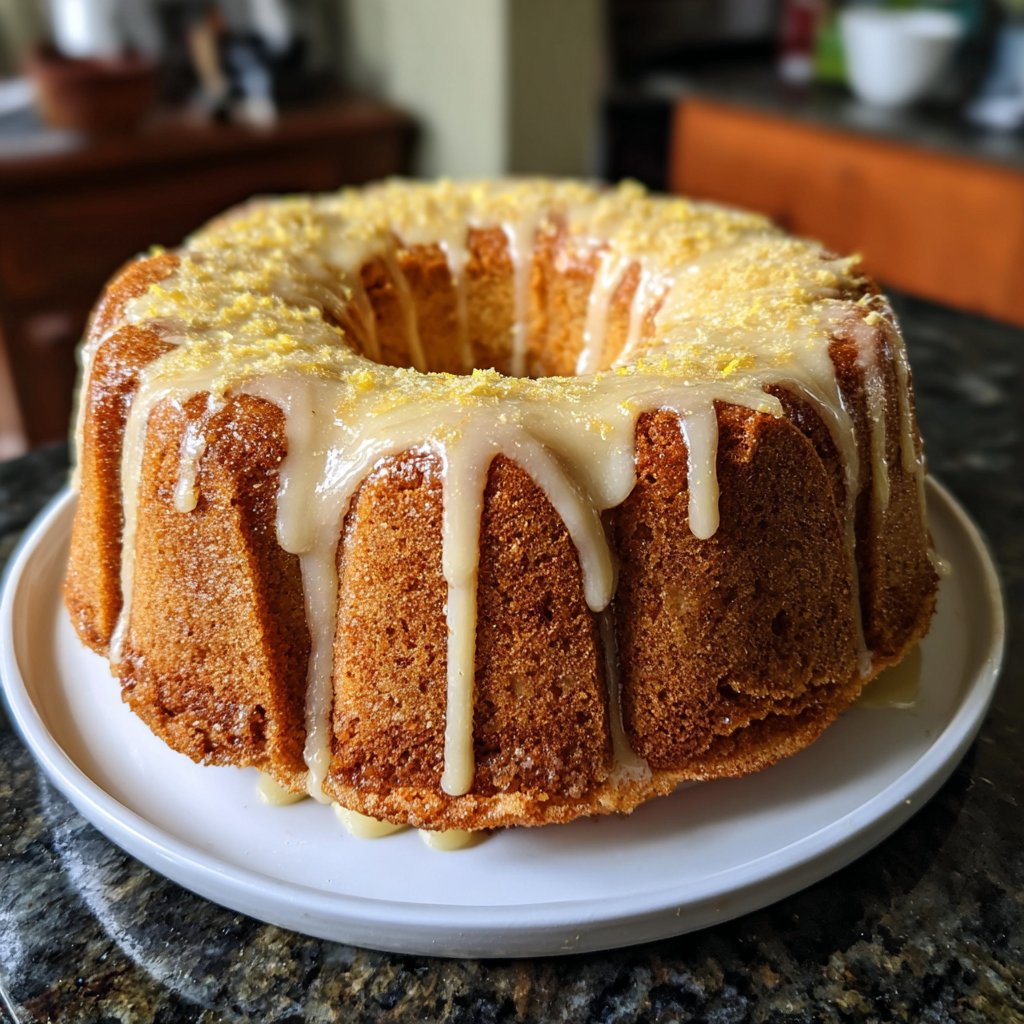 Limoncello Cake With Lemon Glaze