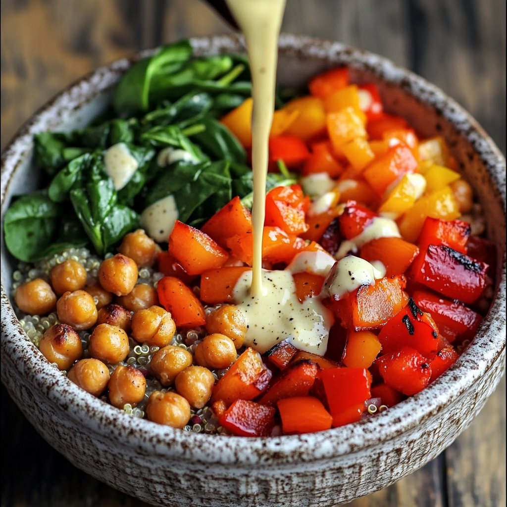 Healthy Lunch Quinoa Veggie Bowls